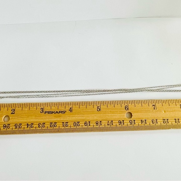 MIRABELLE Solid 18k 18kt white gold ruby and sapphire purse bag pendant necklace - Picture 16 of 16